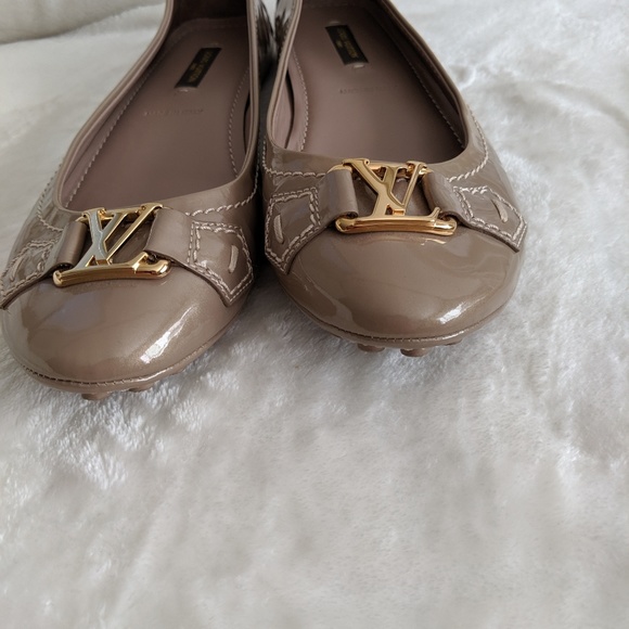 LOUIS VUITTON Leather Oxford Ballerina Flats 36 - Picture 6 of 8
